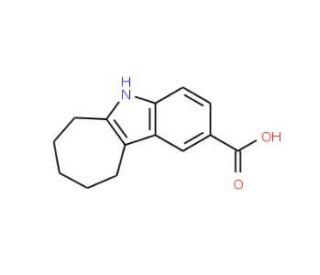 5,6,7,8,9,10-hexahydrocyclohepta[b]indole-2-carboxylic acid - chemical structure image