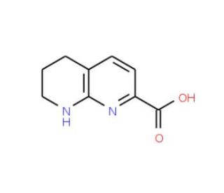 5,6,7,8-Tetrahydro-[1,8]naphthyridine-2-carboxylic acid (CAS 885278-22-8) - chemical structure image