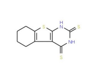 5,6,7,8-Tetrahydro-1H-benzo[4,5]thieno[2,3-d]pyrimidine-2,4-dithione (CAS 37471-07-1) - chemical structure image