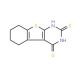 5,6,7,8-Tetrahydro-1H-benzo[4,5]thieno[2,3-d]pyrimidine-2,4-dithione (CAS 37471-07-1) - chemical structure image