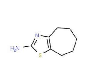 5,6,7,8-Tetrahydro-4H-cycloheptathiazol-2-ylamine (CAS 14292-44-5) - chemical structure image