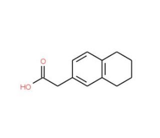 (5,6,7,8-Tetrahydro-naphthalen-2-yl)-acetic acid (CAS 13052-99-8) - chemical structure image