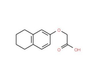 (5,6,7,8-Tetrahydro-naphthalen-2-yloxy)-acetic acid - chemical structure image