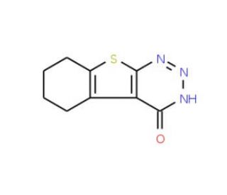 5,6,7,8-tetrahydro[1]benzothieno[2,3-d][1,2,3]triazin-4(3H)-one (CAS 38359-86-3) - chemical structure image