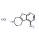 5,6,7,8-tetrahydropyrido[4′,3′:4,5]thieno[2,3-d]pyrimidin-4-amine hydrochloride - chemical structure image