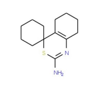 5,6,7,8-tetrahydrospiro[3,1-benzothiazine-4,1&prime;-cyclohexan]-2-amine (CAS 5778-24-5) - chemical structure image