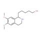 5-(6,7-Dimethoxy-1,2,3,4-tetrahydro-isoquinolin-1-yl)-pentan-1-ol (CAS 148204-34-6) - chemical structure image
