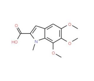 5,6,7-Trimethoxy-1-methyl-1H-indole-2-carboxylic acid - chemical structure image