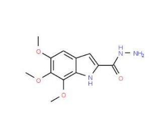5,6,7-Trimethoxy-1H-indole-2-carbohydrazide - chemical structure image
