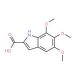 5,6,7-trimethoxy-1H-indole-2-carboxylic acid (CAS 128781-07-7) - chemical structure image