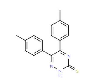 5,6-Di-p-tolyl-[1,2,4]triazine-3-thiol (CAS 63031-39-0) - chemical structure image