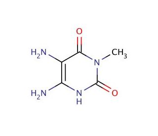 5,6-Diamino-3-methyluracil, Hemihydrate (CAS 40959-24-8 (anhydrous)) - chemical structure image