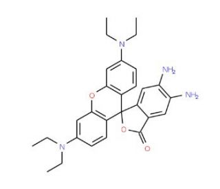 5,6-Diamino-N,N,N&prime;,N&prime;-tetraethyl-rhodamin (CAS 261351-45-5) - chemical structure image