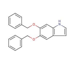 5,6-Dibenzyloxyindole (CAS 4790-19-6) - chemical structure image