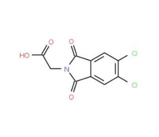 (5,6-Dichloro-1,3-dioxo-1,3-dihydro-isoindol-2-yl)-acetic acid (CAS 111104-25-7) - chemical structure image