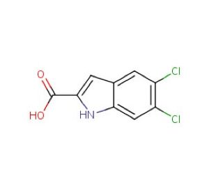 5,6-dichloro-1H-indole-2-carboxylic acid (CAS 186392-94-9) - chemical structure image