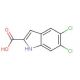 5,6-dichloro-1H-indole-2-carboxylic acid (CAS 186392-94-9) - chemical structure image