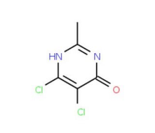 5,6-Dichloro-2-methyl-4-pyrimidinol - chemical structure image