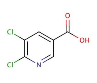 5,6-Dichloronicotinic acid (CAS 41667-95-2) - chemical structure image