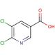 5,6-Dichloronicotinic acid (CAS 41667-95-2) - chemical structure image