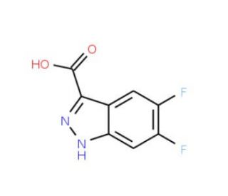 5,6-Difluoro-1H-indazole-3-carboxylic acid (CAS 129295-33-6) - chemical structure image
