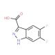 5,6-Difluoro-1H-indazole-3-carboxylic acid (CAS 129295-33-6) - chemical structure image