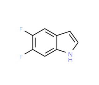 5,6-Difluoroindole (CAS 169674-01-5) - chemical structure image