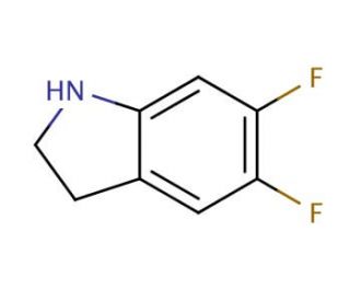 5,6-difluoroindoline (CAS 954255-04-0) - chemical structure image
