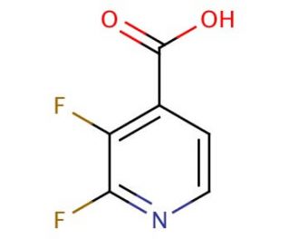5,6-difluoropyridine-4-carboxylic acid (CAS 851386-31-7) - chemical structure image