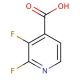 5,6-difluoropyridine-4-carboxylic acid (CAS 851386-31-7) - chemical structure image