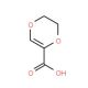 5,6-Dihydro-[1,4]dioxine-2-carboxylic acid (CAS 61564-98-5) - chemical structure image