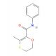 5,6-Dihydro-3-methyl-N-phenyl-1,4-oxathin-2-carboxamide (CAS 69892-02-0) - chemical structure image