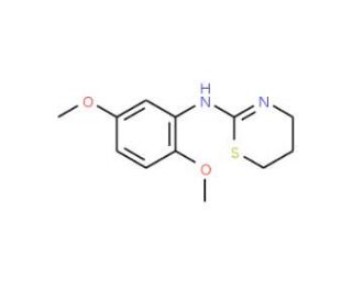 (5,6-Dihydro-4H-[1,3]thiazin-2-yl)-(2,5-dimethoxy-phenyl)-amine (CAS 91557-66-3) - chemical structure image