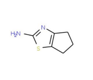 5,6-Dihydro-4H-cyclopentathiazol-2-ylamine (CAS 53051-97-1) - chemical structure image