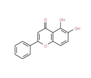 5,6-Dihydroxyflavone (CAS 6665-66-3) - chemical structure image
