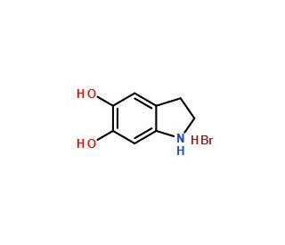 5,6-Dihydroxyindoline hydrobromide (CAS 29539-03-5) - chemical structure image