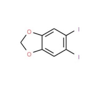 5,6-Diiodobenzo(1,3)dioxole (CAS 5876-52-8) - chemical structure image
