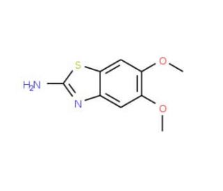 5,6-dimethoxy-1,3-benzothiazol-2-amine (CAS 6294-52-6) - chemical structure image