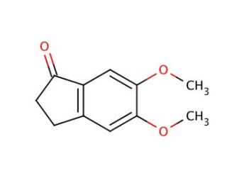 5,6-Dimethoxy-1-indanone (CAS 2107-69-9) - chemical structure image