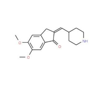 5,6-Dimethoxy-2-(4-piperidinyl)methyl-indan-1-one (CAS 149874-91-9) - chemical structure image