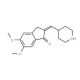 5,6-Dimethoxy-2-(4-piperidinyl)methyl-indan-1-one (CAS 149874-91-9) - chemical structure image