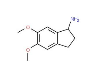 5,6-Dimethoxy-indan-1-ylamine (CAS 91247-06-2) - chemical structure image