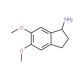 5,6-Dimethoxy-indan-1-ylamine (CAS 91247-06-2) - chemical structure image