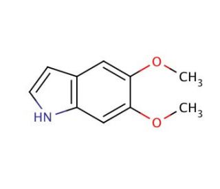 5,6-Dimethoxyindole (CAS 14430-23-0) - chemical structure image