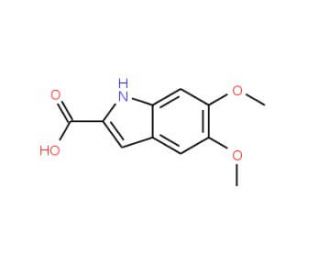 5,6-Dimethoxyindole-2-carboxylic acid (CAS 88210-96-2) - chemical structure image