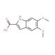 5,6-Dimethoxyindole-2-carboxylic acid 的分子结构, CAS编号: 88210-96-2 5,6-Dimethoxyindole-2-carboxylic acid (CAS 88210-96-2) - chemical structure image