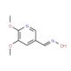 5,6-Dimethoxynicotinaldehyde oxime (CAS 1138443-93-2) - chemical structure image