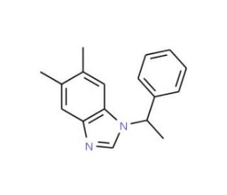 5,6-dimethyl-1-(1-phenylethyl)-1H-benzimidazole - chemical structure image