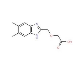 [(5,6-Dimethyl-1H-benzimidazol-2-yl)methoxy]-acetic acid - chemical structure image