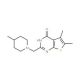 5,6-dimethyl-2-[(4-methylpiperidin-1-yl)methyl]thieno[2,3-d]pyrimidin-4(3H)-one - chemical structure image